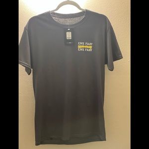 Brand New FashionNova  graphic T-shirt,short sleeve,Grey and Yellow
